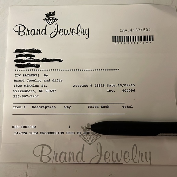 Hearts on Fire pendant with necklace - Picture 4 of 4